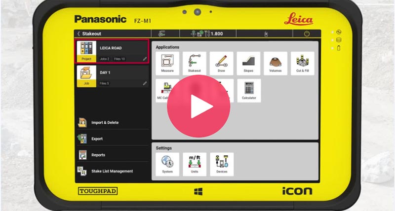 Leica iCON site software 